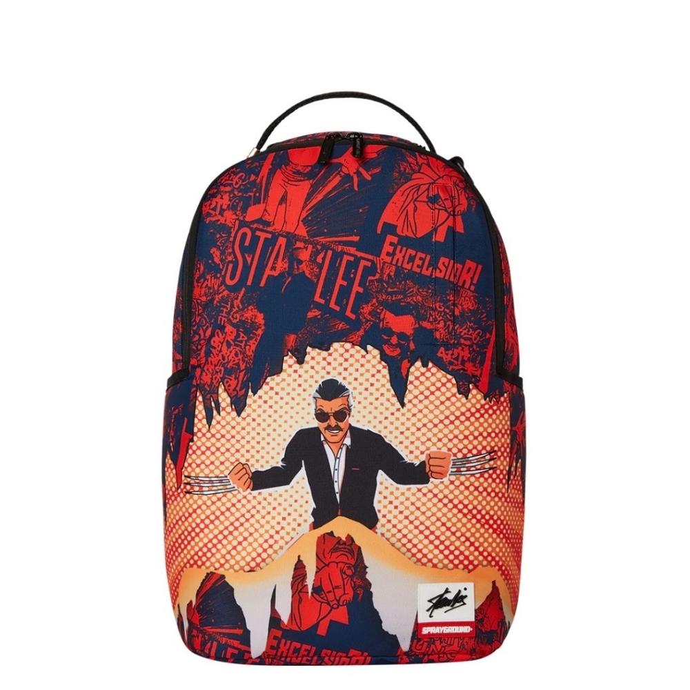 Sprayground Stan Lee Collab Backpack " If You Can't Find A Hero Be One"